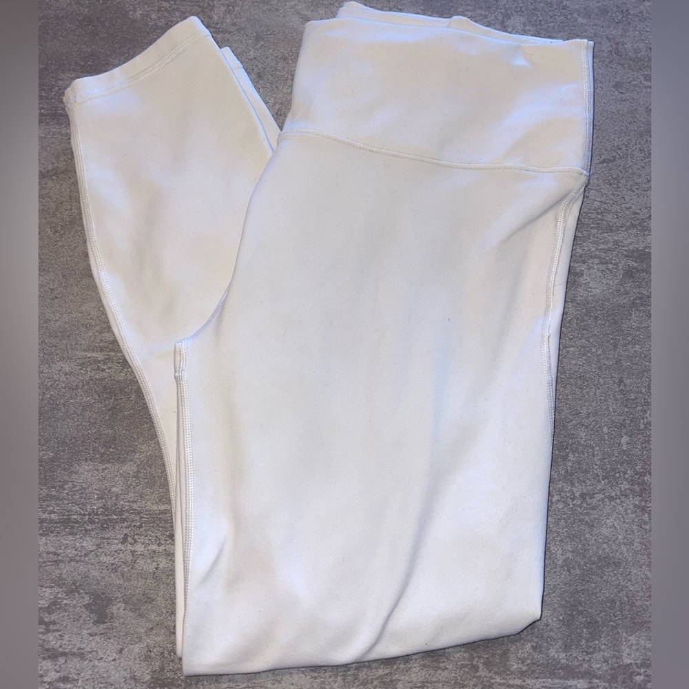 Fabletics PowerHold Cream Leggings, Size L